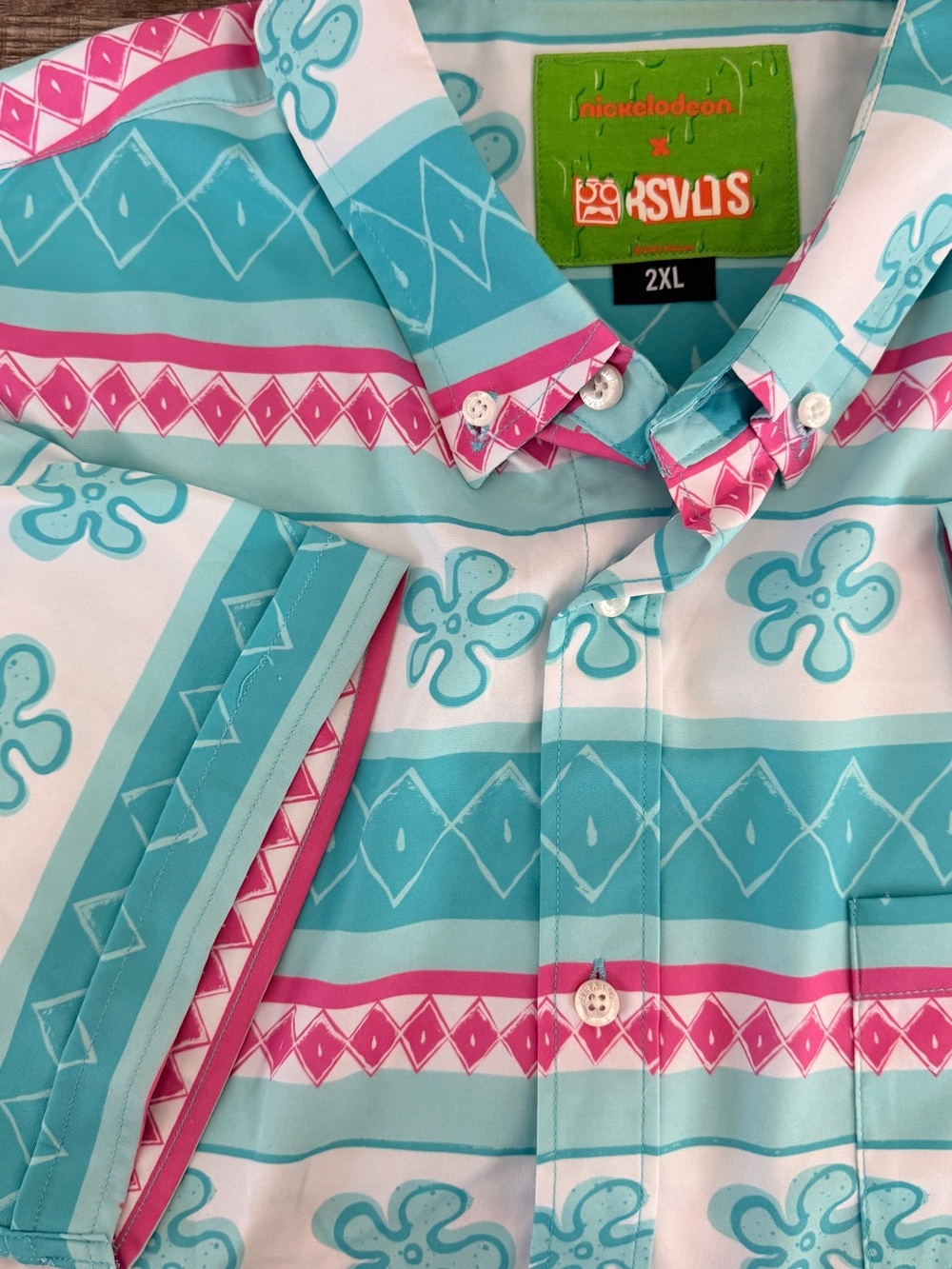 RSVLTS "Bikini Bottom's Best" Spongebob-themed Button Down Shirt